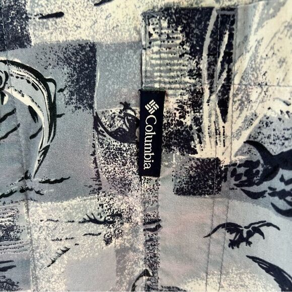 COLUMBIA Sportswear Men's Long Sleeve‎ Button Down Shirt Fish Print Outdoors - Picture 4 of 12